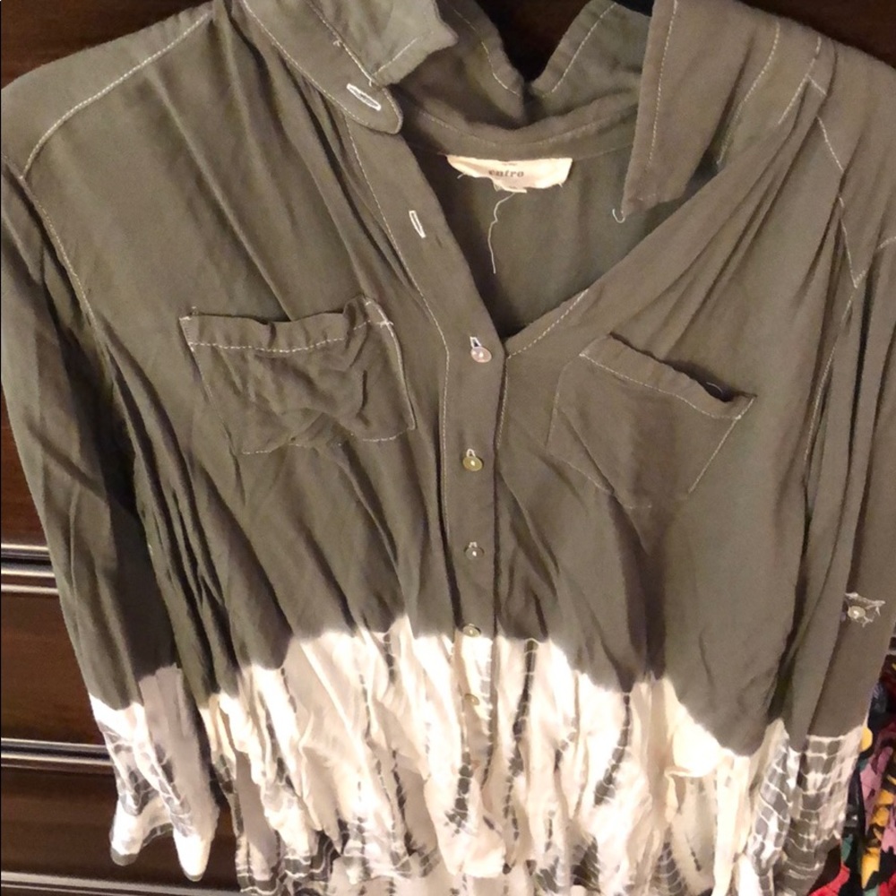 Tie dye button down - Picture 3 of 4